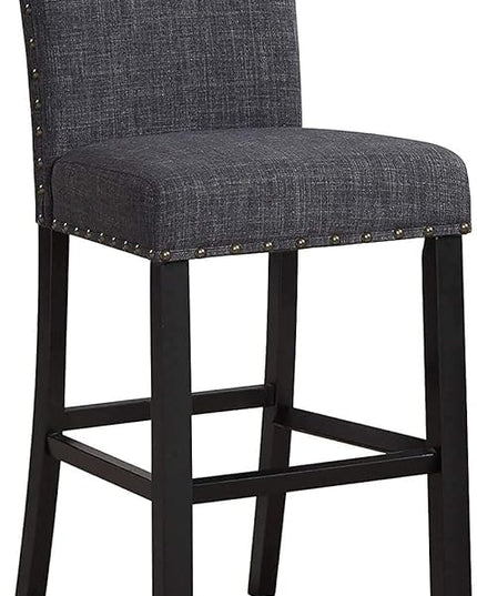 New Classic Furniture Crispin Counter Chair, Granite - LeafyLoom