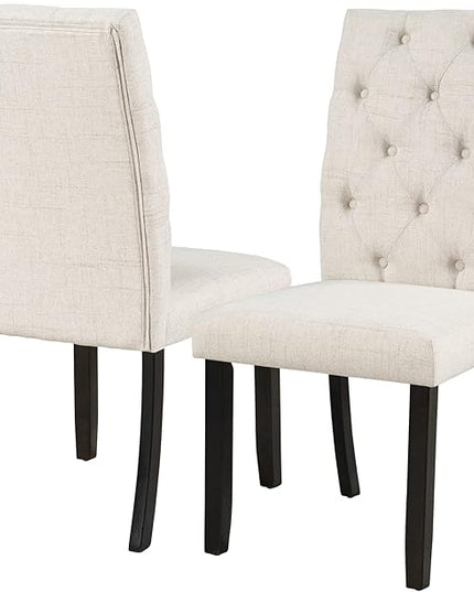 6-Piece Farmhouse Dining Table Set Wood Rectangular Tabletop, 4 Tufted Upholstered Chairs and Bench, for Dinette Room and Kitchen, Espresso, 72" L x 42" W x 30" H - LeafyLoom