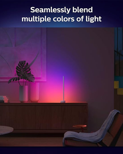 Philips Hue Signe Smart Table Lamp, White - White and Color Ambiance LED Color-Changing Light - 2 Pack - Control with Hue App - Compatible with Alexa, Google Assistant, and Apple Homekit - LeafyLoom