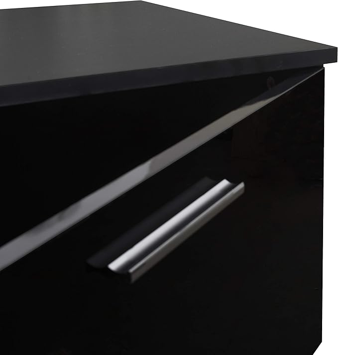 NicBex TV Stand for 70 Inch TV Modern TV Media Console Table with 2 Storage Cabinet and Open Shelves,Entertainment Center with Storage for Living Room,Bedroom,63 Inch,Black - LeafyLoom