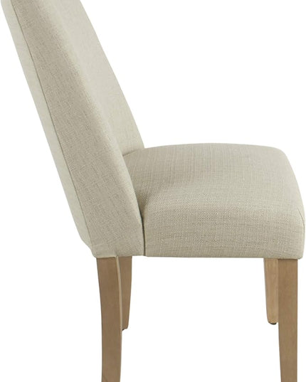 HomePop Dining Chair, Linen Cream (Single Pack) - LeafyLoom