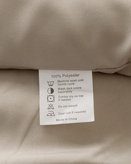 ROSGONIA King Size Comforter Set Oatmeal, 3pcs (1 Boho Comforter & 2 Pillowcases), All Season Bedding Soft Lightweight Bedspread Blanket Quilt - LeafyLoom