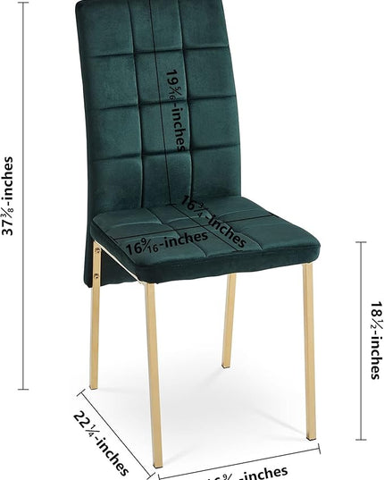 NicBex Haerin-SD-00335-LWJ Dining Chairs, 20.3"x16.1"x36.2", Green - LeafyLoom