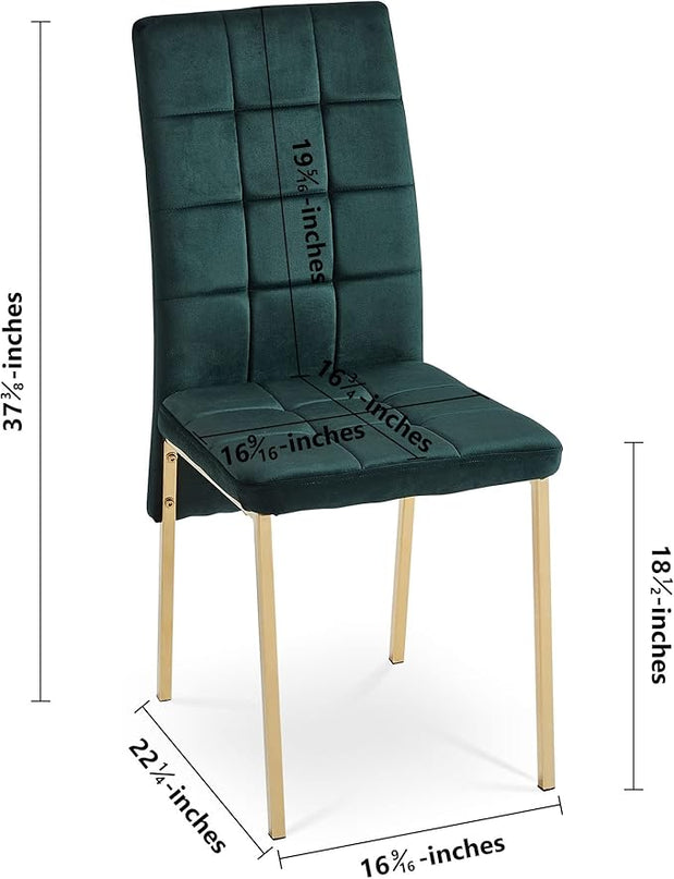NicBex Haerin-SD-00335-LWJ Dining Chairs, 20.3"x16.1"x36.2", Green - LeafyLoom