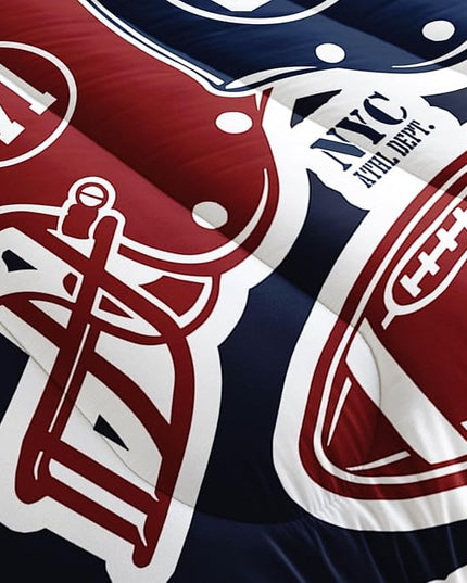 Datura home American Football Comforter Set Vintage Navy American Football Printed Quilt Bedding Set with 1 Comforter and 2 Pillowcases for Boys and Girls Bedroom All Season(Football Navy Twin) - LeafyLoom