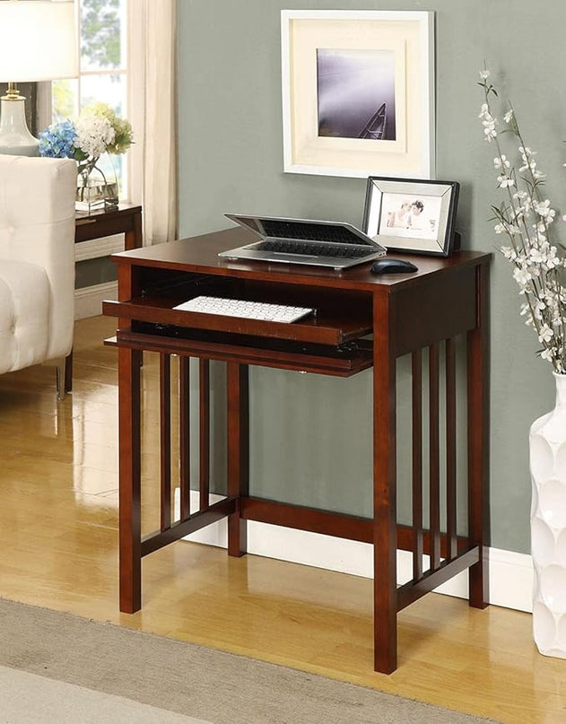 Convenience Concepts Designs2Go Mission Desk with Keyboard Drawer, Espresso - LeafyLoom