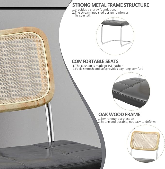 NicBex Haerin-SD-00287-LWJ Dining Chairs, 19.1"x20.1"x30.3", Gray - LeafyLoom