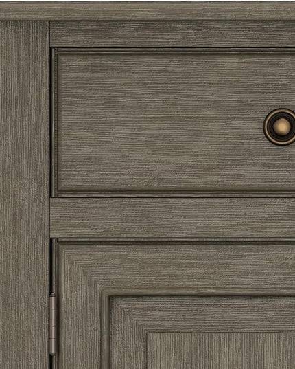 SIMPLIHOME Connaught SOLID WOOD 40 inch Wide Traditional Entryway Storage Cabinet in Farmhouse Grey for the Living Room, Entryway and Family Room - LeafyLoom