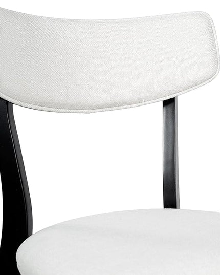 Christopher Knight Home Chazz Dining Chair, 19.75 "W x 19.75 "D x 31 "H, Chaz,Light Beige/Matte Black - LeafyLoom