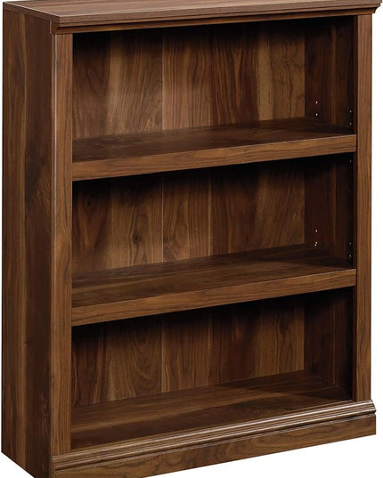 Sauder Miscellaneous Storage Bookcase/ Book shelf, L: 35.28" x W: 13.23" x H: 43.78", Grand Walnut finish - LeafyLoom