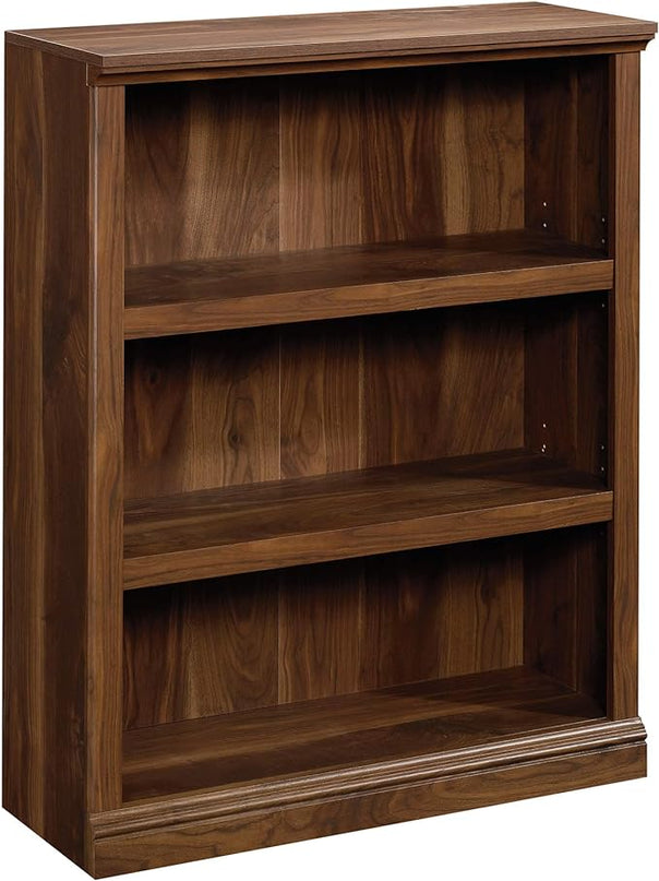 Sauder Miscellaneous Storage Bookcase/ Book shelf, L: 35.28" x W: 13.23" x H: 43.78", Grand Walnut finish - LeafyLoom