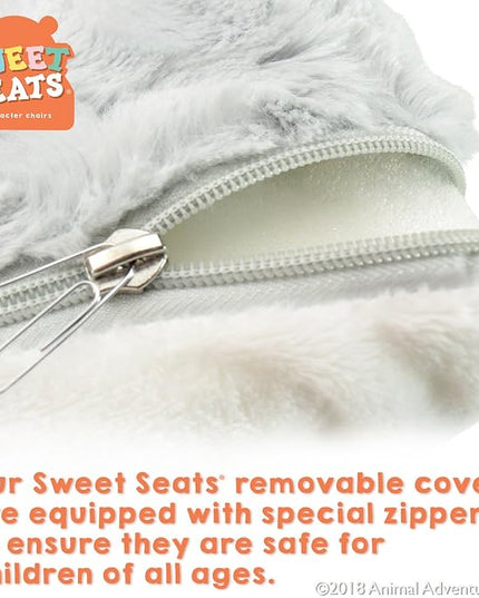 Animal Adventure | Sweet Seats | Pink Bear Children's Plush Chair - LeafyLoom