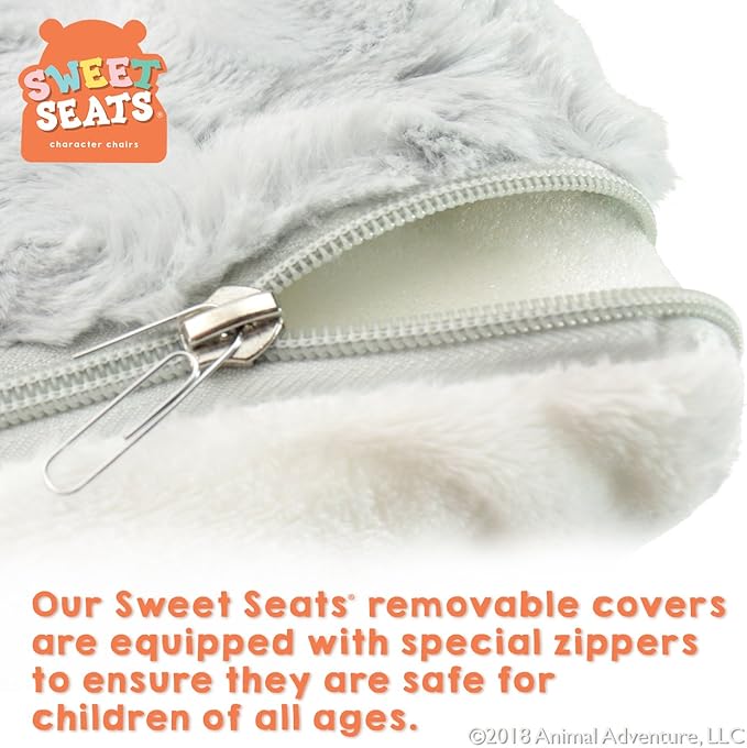 Animal Adventure | Sweet Seats | Pink Bear Children's Plush Chair - LeafyLoom