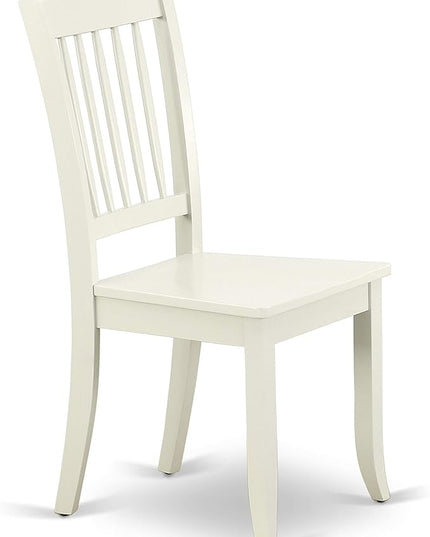 East West Furniture NDDA3-LWH-W Norden 3 Piece Kitchen Set Contains a Rectangle Room Table with Dropleaf and 2 Dining Chairs, 30x48 Inch - LeafyLoom