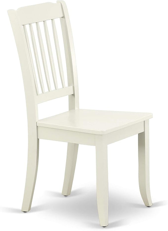 East West Furniture NDDA3-LWH-W Norden 3 Piece Kitchen Set Contains a Rectangle Room Table with Dropleaf and 2 Dining Chairs, 30x48 Inch - LeafyLoom