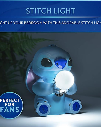 Paladone Stitch Light - Officially Licensed Lilo and Stitch Lamp, Disney Collectible Gift, Bedside Table Bedroom Night Light Decor - LeafyLoom
