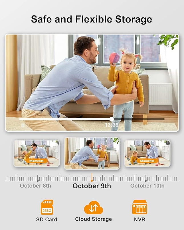 Imou 2.5K WiFi Camera Indoor Pet Dog Camera 4MP, 360° Home Security Wireless IP Baby Camera, Human Detection AI, Smart Tracking, Siren, 10m Night Vision, 2-Way Audio, Privacy Mode, Works with Alexa Imou