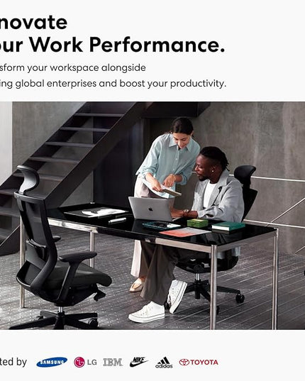 SIDIZ T50 Ergonomic Office Chair : High Performance Home Office Chair with Adjustable Headrest, Lumbar Support, 3D Armrest, Seat Depth, Mesh Back Computer Chair, Alternative Gaming Chair (Black) - LeafyLoom