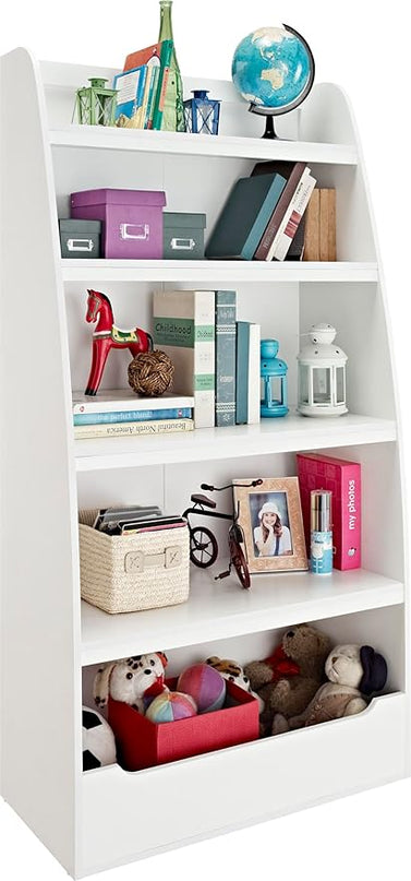 Ameriwood Home Hazel Kids' 4 Shelf Bookcase, White - LeafyLoom