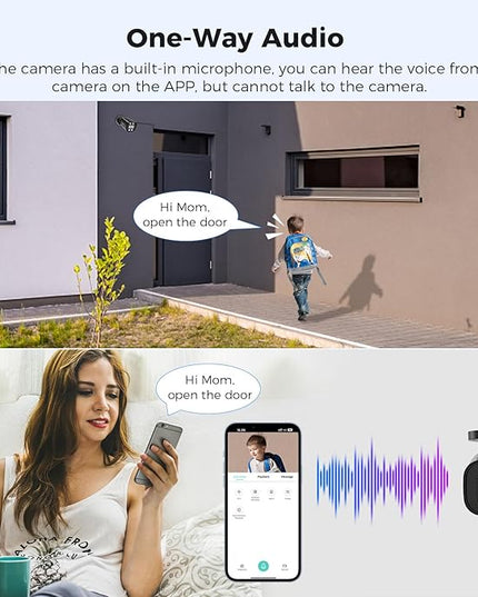 Hiseeu 3K Wired Outdoor Security Camera System with Audio,5MP 8CH Surveillance DVR,8 X5MP IP66 Weatherproof Cameras & 1TB HDD,Dual Light,Human/Vehicle Detection,Smart Playback for Home Security Hiseeu