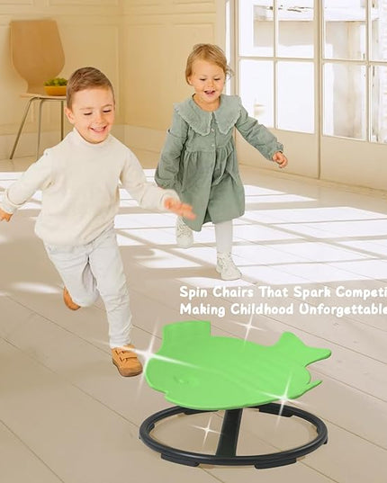 Autism Kids Swivel Chair Sensory Play & Balance Training, Spinning Chair for Autistic Kids Body Coordination & Therapy Ideal for Autism Sensory Chair for Kids 3+ - LeafyLoom