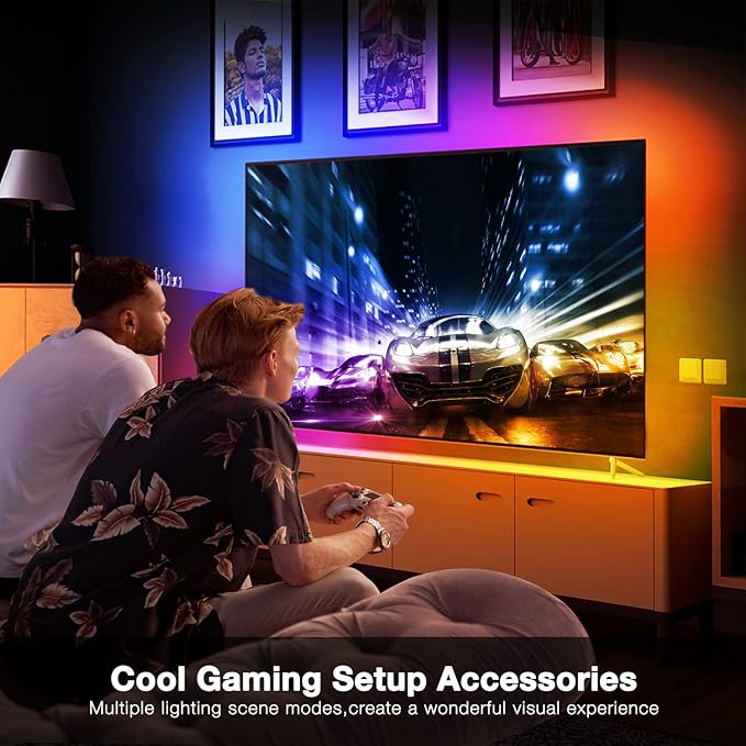DAYBETTER Smart WiFi Led Lights, Tuya App Controlled, Work with Alexa and Google Assistant, Timer Schedule, RGB Strip Color Changing Décor for Bedroom Party Kitchen, 50ft DAYBETTER