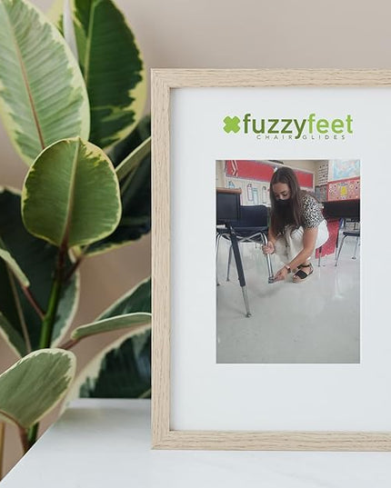 Chair Glide [100 Count] Made in The USA | Noise Cancelling Long Lasting Floor Protection | Heavy Duty Breathable Latex-Free Anti-Rust Design | Easy to Apply Teacher Classroom Supplies - LeafyLoom