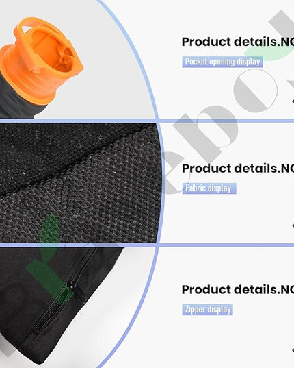 50026858 Trivac Leaf Collection Bag WGBAG500, by - Braveboy, Compatible with Worx Blower/Vacuum Cleaner, Replacement Model WG500, WG505, WG509, WG501, WG502 - LeafyLoom