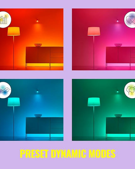 WiZ 40W B12 Color LED Smart Candle-Shaped Bulb - Pack of 1 - E26- Indoor - Connects to Your Existing Wi-Fi - Control with Voice or App + Activate with Motion - Matter Compatible WiZConnectedLighting