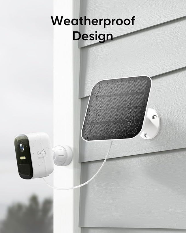 eufy Security, eufyCam 2C 3-Cam Kit with Solar Panel 2W, Security Camera Wireless Outdoor, Home Security System, HomeKit Compatibility, 1080p HD, IP67, Night Vision, Motion Only Alert, No Monthly Fee eufySecurity