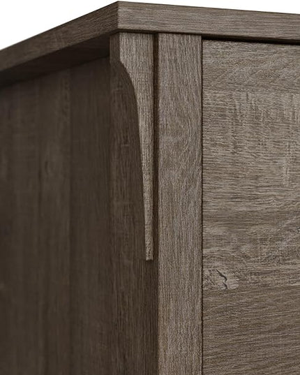 Bush Furniture Salinas 2 Drawer Lateral File Cabinet in Ash Brown - LeafyLoom