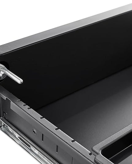 3 Drawer Mobile Desk Office with Lock and Wheels,Versatile Storage Cabinets w/Anti-Tilting Cold Rolled Steel Waterproof Moisture-Proof,for Legal/Letter/A4 Files,Black - LeafyLoom