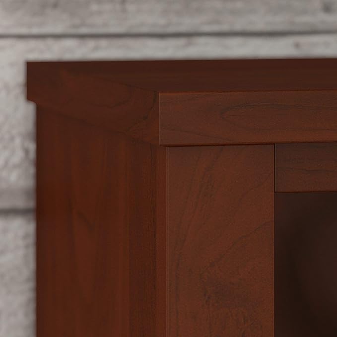 Bush Furniture Somerset Tall 5 Shelf Bookcase in Hansen Cherry - LeafyLoom