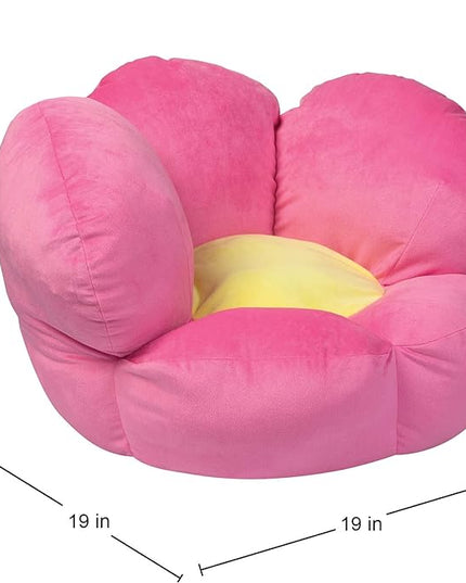 Trend Lab Flower Toddler Chair Plush Character Kids Chair Comfy Furniture Pillow Chair for Boys and Girls, 21 x 19 x 19 inches - LeafyLoom