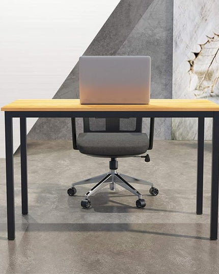 SDHYL 47 inches Contemporary Computer Desk Spacious Workstation Sturdy Writing Desk Meeting Desk, S7-GCP2AC3-120TB - LeafyLoom