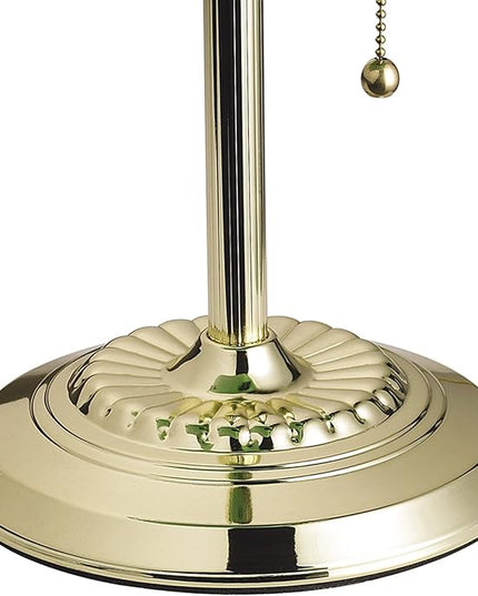 Catalina Lighting Traditional Desk Lamp, Green, Smart Home Capable for Home Office, Dorm, Apartment, Corded with Adjustable Lighting - LeafyLoom