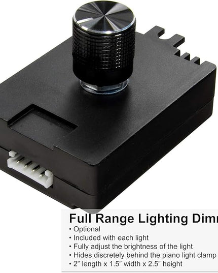 Cocoweb 22" Grand Piano Lamp, LED, Adjustable, Quality Lighting in Black with Satin Nickel Accents, with Plug-in Adapter - GPLED22SND - LeafyLoom