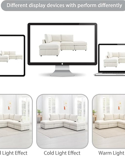 Sectional Sofa-90 * 88" L-Shape Couch Set with Chaise Lounge, 5-Seat Modular Sofa with 3 Pillows for Living Room, Apartment, Office - LeafyLoom