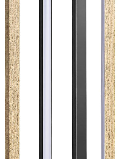 EDISHINE LED Table Lamp, Stepless Dimmable Bedside Lamp, MAX 750LM, 3 Color Temperature, Touch Switch Control Minimalist Nightstand Lamp for Living Room Bedroom Office, Dual-Frame Rectangle - LeafyLoom
