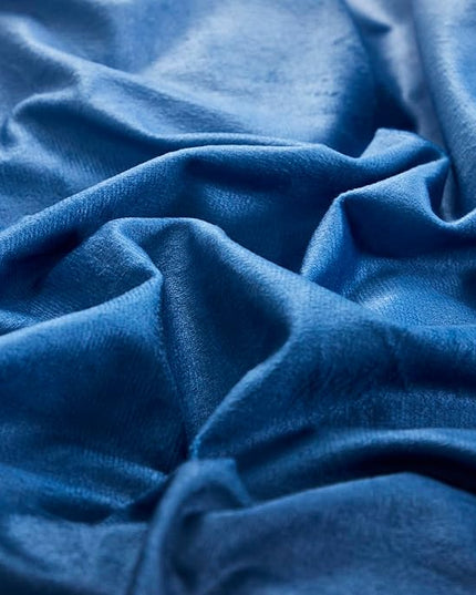 Blue White Gradient Comforter Set Full Blue Velvet Bedding Comforter Modern Plain White and Royal Blue Gradient Soft Quilt Farmhouse Flannel Comforter Warm Full Bed Comforter - LeafyLoom