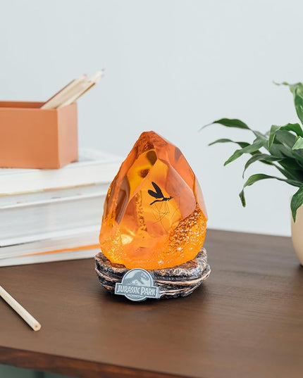 Grupo Erik Official Jurassic Park Lamp | Jurassic Park Movies | Mosquito in Amber Table Lamp | Jurassic Park Merchandise | Jurassic Park Decorations | LED Lamp | Jurassic Park Gifts - LeafyLoom
