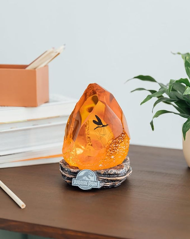 Grupo Erik Official Jurassic Park Lamp | Jurassic Park Movies | Mosquito in Amber Table Lamp | Jurassic Park Merchandise | Jurassic Park Decorations | LED Lamp | Jurassic Park Gifts - LeafyLoom