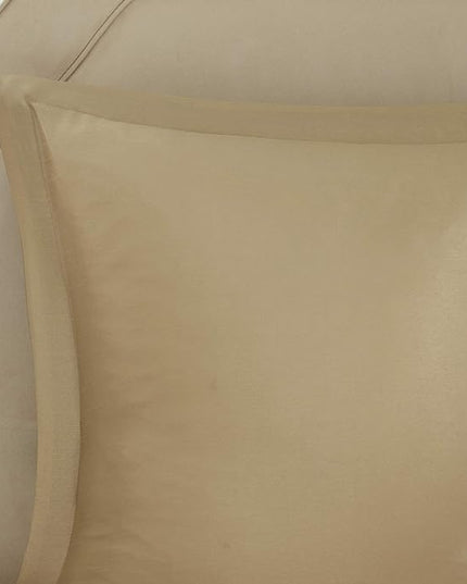 Madison Park Essentials Brystol 24 Piece Room in a Bag Faux Silk Comforter Jacquard Paisley Design Matching Curtains Down Alternative Hypoallergenic All Season Bedding-Set, King(104"x92"), Brown - LeafyLoom