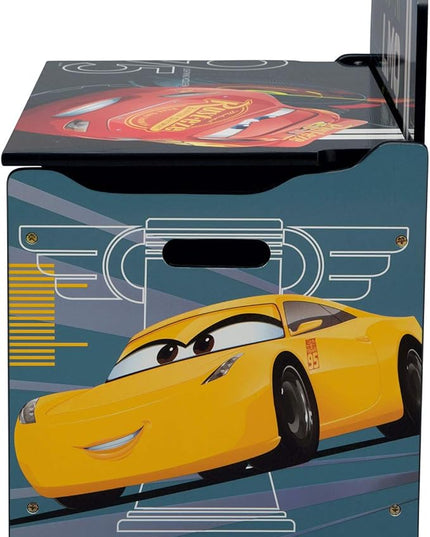 Delta Children Deluxe Toy Box, Disney/Pixar Cars - LeafyLoom