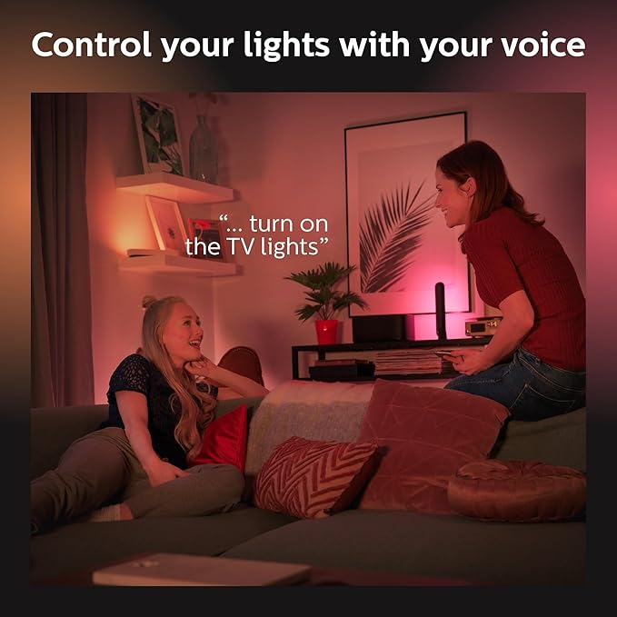 Philips Hue Smart Play Light Bar Extension, White - White & Color Ambiance LED Color-Changing - 1 Pack - Requires Bridge and Hue Play Light Bar Base Kit - Control with App or Voice Assistant PhilipsHue