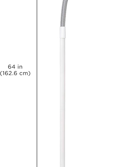 Verilux SmartLight Full Spectrum LED Modern Floor Lamp with Adjustable Brightness, Flexible Gooseneck and Easy Controls - Reduces Eye Strain and Fatigue - Ideal for Reading, Artists, Craft (White) - LeafyLoom