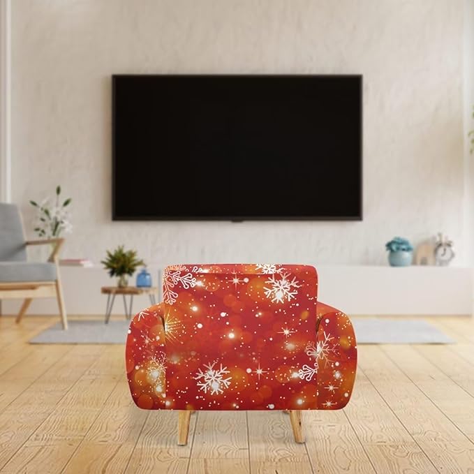 FKELYI Christmas Decor Sofa Couch Cover for Indoor Non-Slip Furniture Protector Easy Going Stretch Sofa Slipcover Washable Sofa Slipcovers S FKELYI