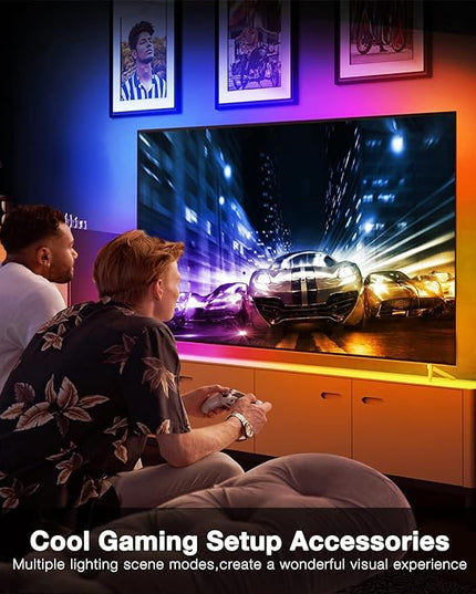 DAYBETTER Smart WiFi Led Lights 100ft, Tuya App Controlled Led Strip Lights, Work with Alexa and Google Assistant, Timer Schedule, Color Changing Led Lights for Bedroom Party Kitchen DAYBETTER