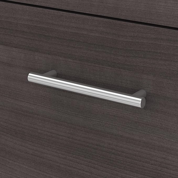 Bush Furniture Somerset Computer Drawers | Office Home Workspace | Large Desk, 72W, Storm Gray/White - LeafyLoom