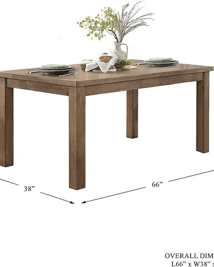 Homelegance 5-Piece Dining Set, White - LeafyLoom